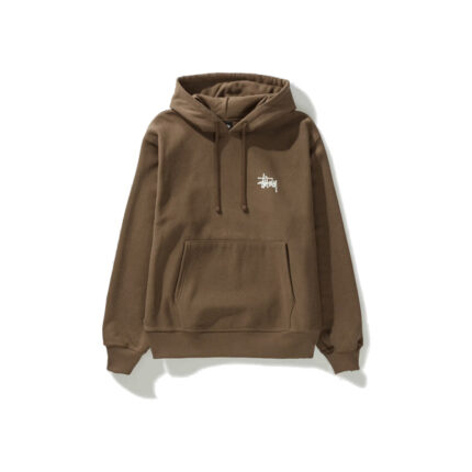 Pull a capuche marron stussy