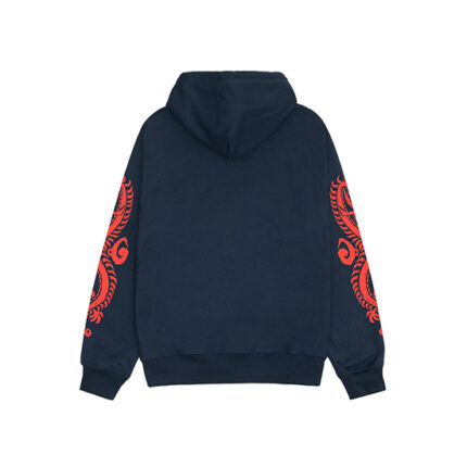 Stussy Dragons Zip Navy Hoodie