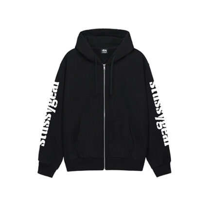 Stussy Gear Zip Hoodie Black