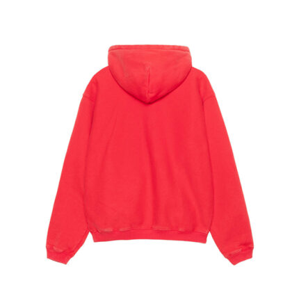 Stussy Outline Zip Hoodie Red
