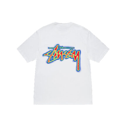 Thermal Stock Stussy T Shirt White