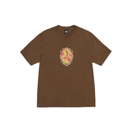Venus Oval Stussy T Shirt Brown